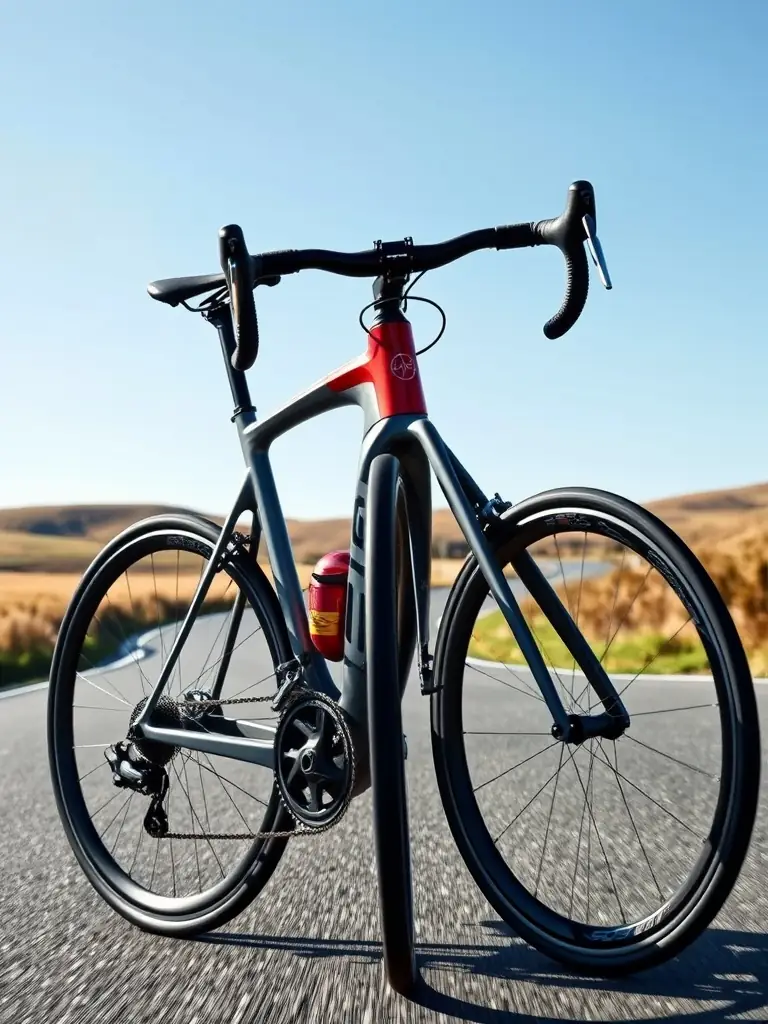 A cyclist participating in a duathlon, demonstrating speed and agility.